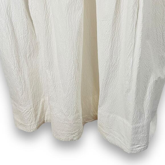 A New Day White Textured Maxi Dress Minimalist Smocked Back Summer XXL - Picture 6 of 13